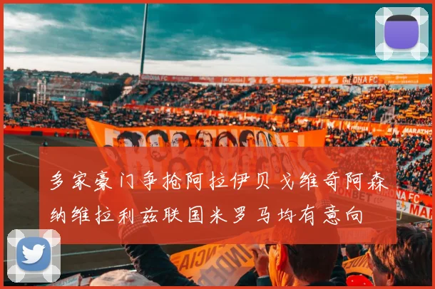 多家豪门争抢阿拉伊贝戈维奇阿森纳维拉利兹联国米罗马均有意向